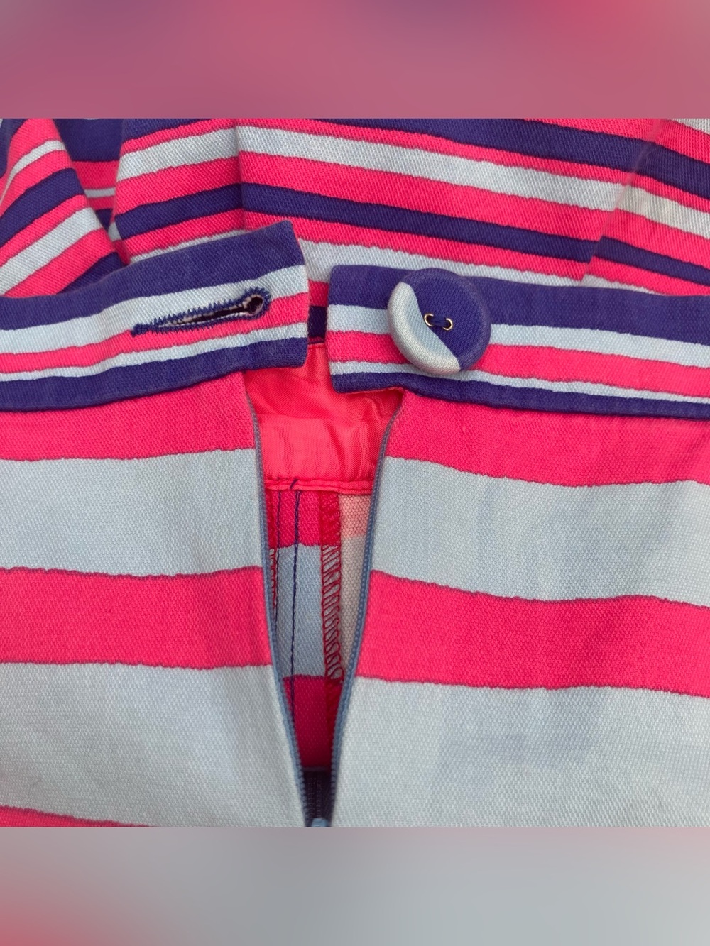 Nanette Lepore Striped A-Line Shorts Sz 4 High Waist Pleats Skirt Silhouette USA - Picture 3 of 12